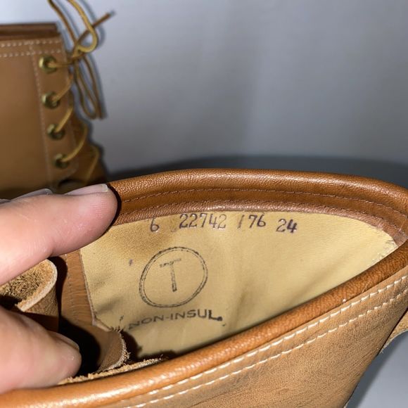 Vintage Kaufman Canada King Tread Non Insulated Brown Leather Size 6 Water Proof main image 5